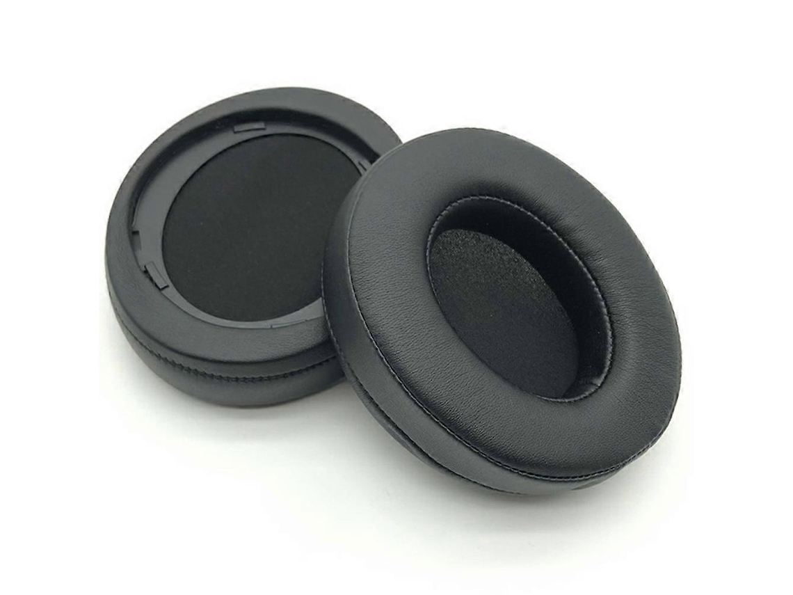 Almofadas Lurelia para Aparelhos Auditivos, com Couro Sintético e Espuma Viscoelástica, Preto/Azul, 1 Par