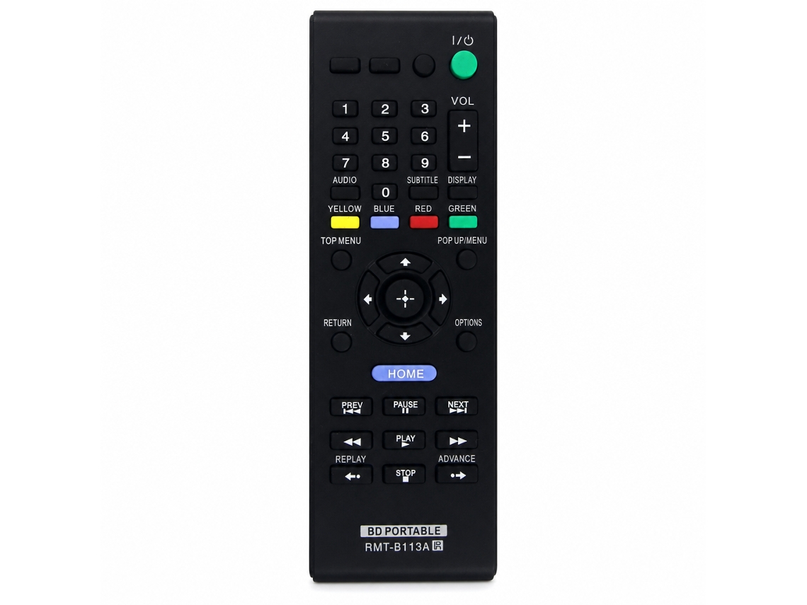 Comando À Distância De Substituição Compatível Com Leitor Blu-ray/dvd Sony Rmt-b113a_dae