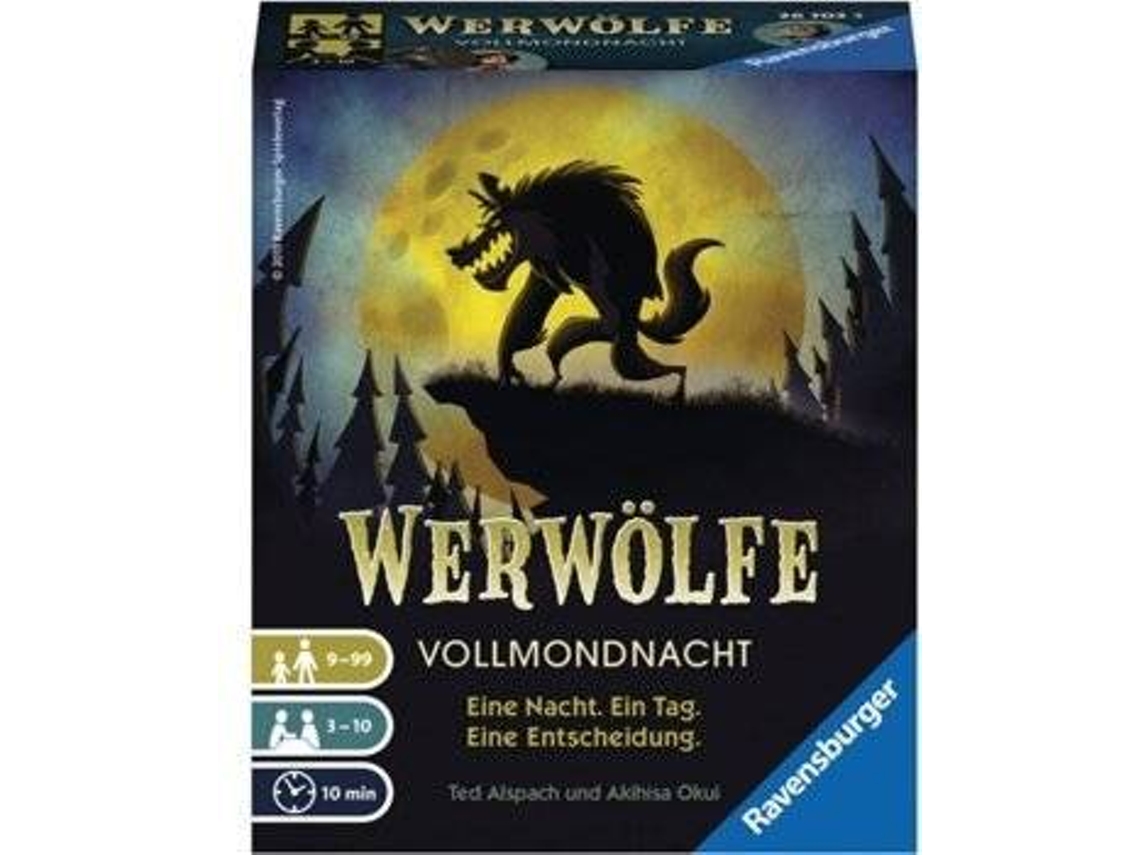Jogo de Tabuleiro RAVENSBURGUER Werwölfe – Vollmondnacht (Idade Mínima: 9)