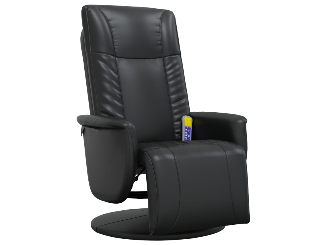 Massage Recliner Chair, Massage Recliner Chairs Vidaxl Preto Couro Artificial