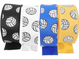 Fita decorativa para voleibol para artesanato, 4 rolos