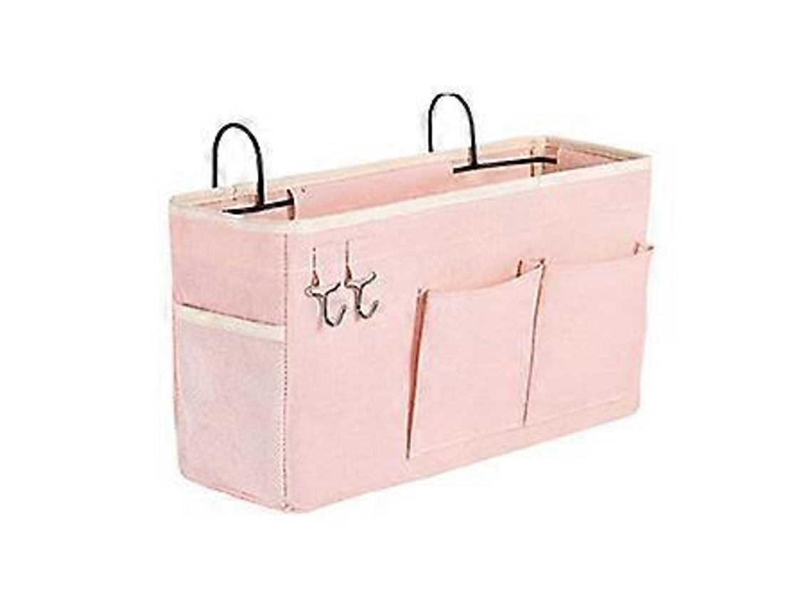 Slowmoose Roomy Dorm Bed Pocket, suporte estiloso para controle remoto, bolsa de armazenamento suspensa para apartamentos pequenos
