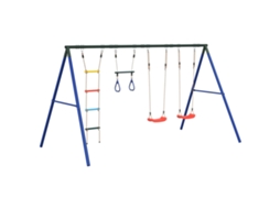 Outdoor Swing Set, Outdoor Swing Sets Vidaxl Multicolor Aço (n/a)