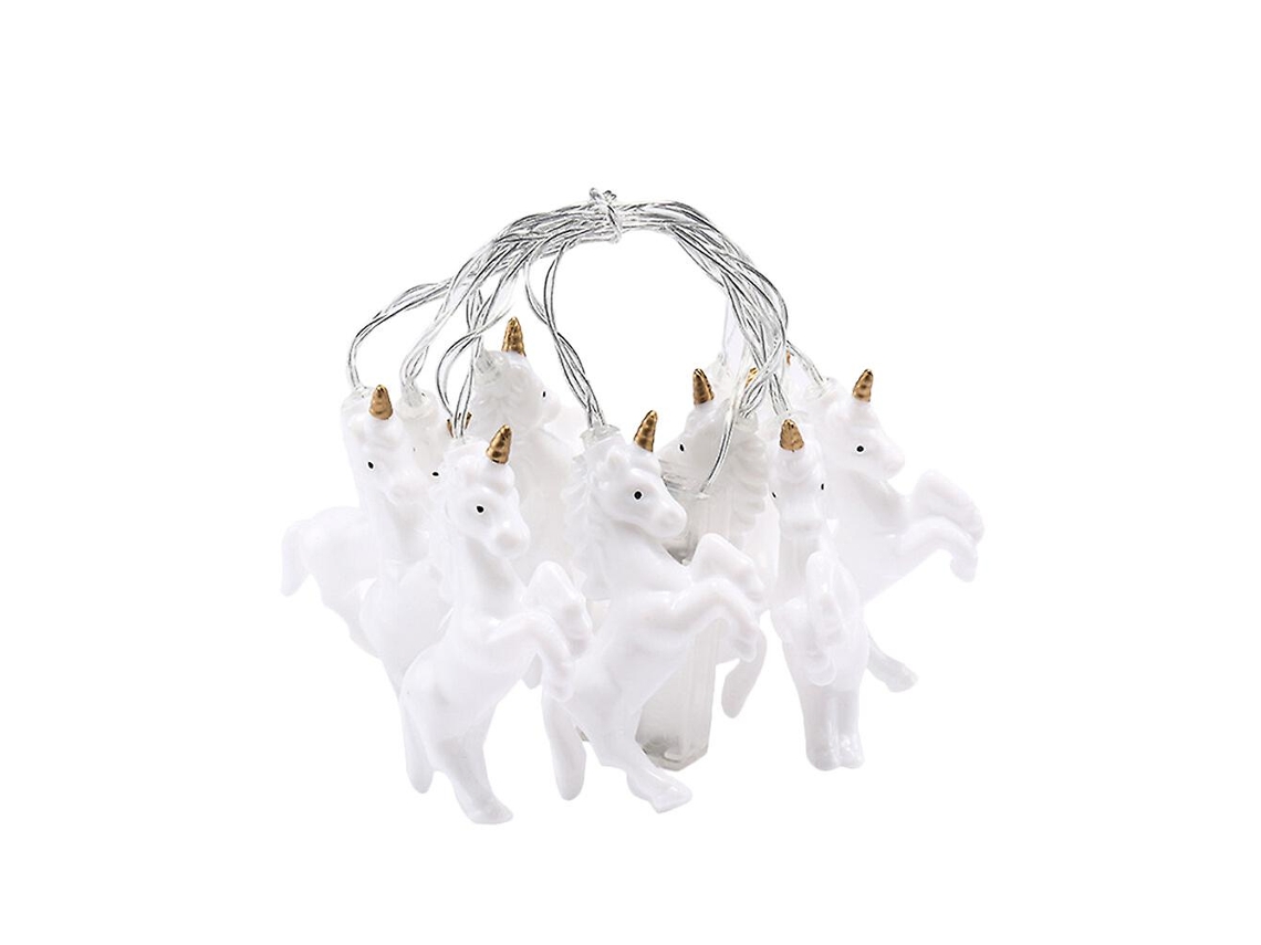 Cordão De Luzes Led, Formato De Unicornio, Cor Rosa, Funcionamento A Bateria, Para Festas, Casamentos, Janelas, Árvores E Composição Sazonal