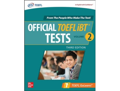 Livro official toefl ibt tests volume 2, third edition de educational testing service (inglês)