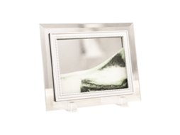 Laxiscreed Relógio De Areia 3d Decorativo Para Casa Em Preto, Branco E Verde De 5 Polegadas