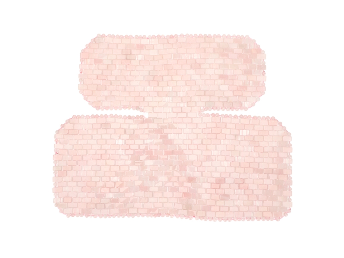 Massageador Quartzo Rosa Pescoço Alivia Estresse Reduz Fadiga
