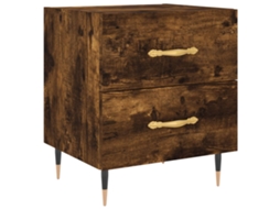 Mesa de Cabeceira Carvalho Fumado MAISON EXCLUSIVE Derivados de Madeira 40x35x47,5 cm