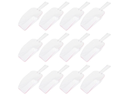 Ferramenta 12Pcs Espátula de Plástico Multiuso Transparente Pó Pequenas Pinças para Servir Mini Cozinha UISAVE