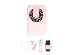 Ventilador de Pescoço Usb Portátil Multifuncional Abs