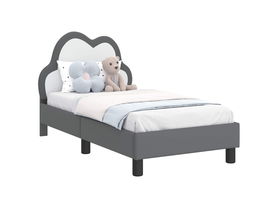 Estrutura de Cama para Criança com Cabeceira Cinzento Claro MAISON EXCLUSIVE