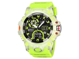 Relógio Esportivo Multifuncional Stryve S8027 Com Cronógrafo E Display Duplo Luminoso Para Estudantes.