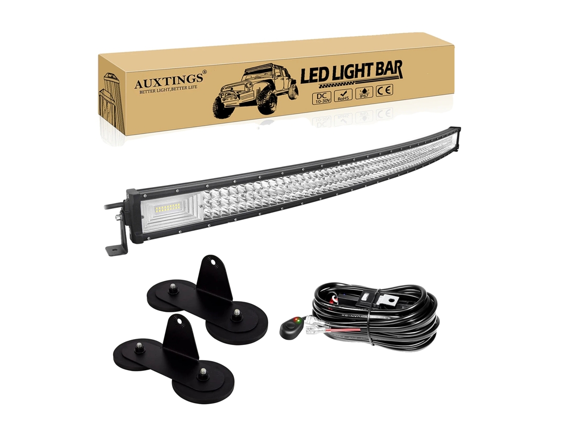 Barra De Luz Led, Potência De 270w 675w, À Prova Dágua Ip67,fios De Suporte 50in Oem