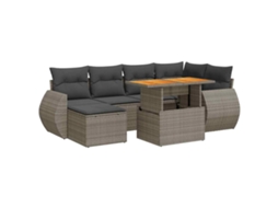 Garden Sofa Set, Garden Sofa Sets Vidaxl Cinzeto Rattan / Vime (n/a)