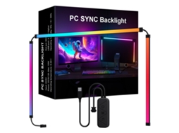 2026 barra de Luz Led Rgb Phantom com Sincronização Musical, Modos Dinâmicos e Controle por Software