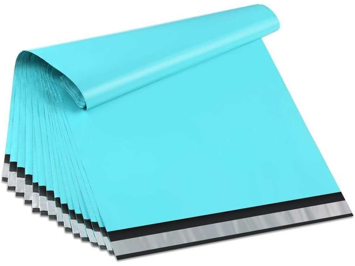 100pcs 15x23cm / 6x9 Bolsas Verde-azulado Poli Sacos De Expedição Envelopes Envelope Plástico Expedição