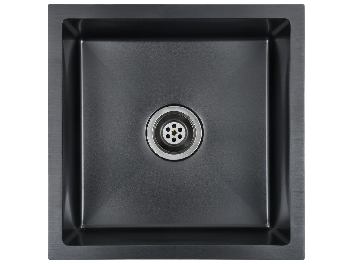 Kitchen Sink, Kitchen Sinks Vidaxl Preto Aço Inoxidável (44 X 44 X 20 Cm)