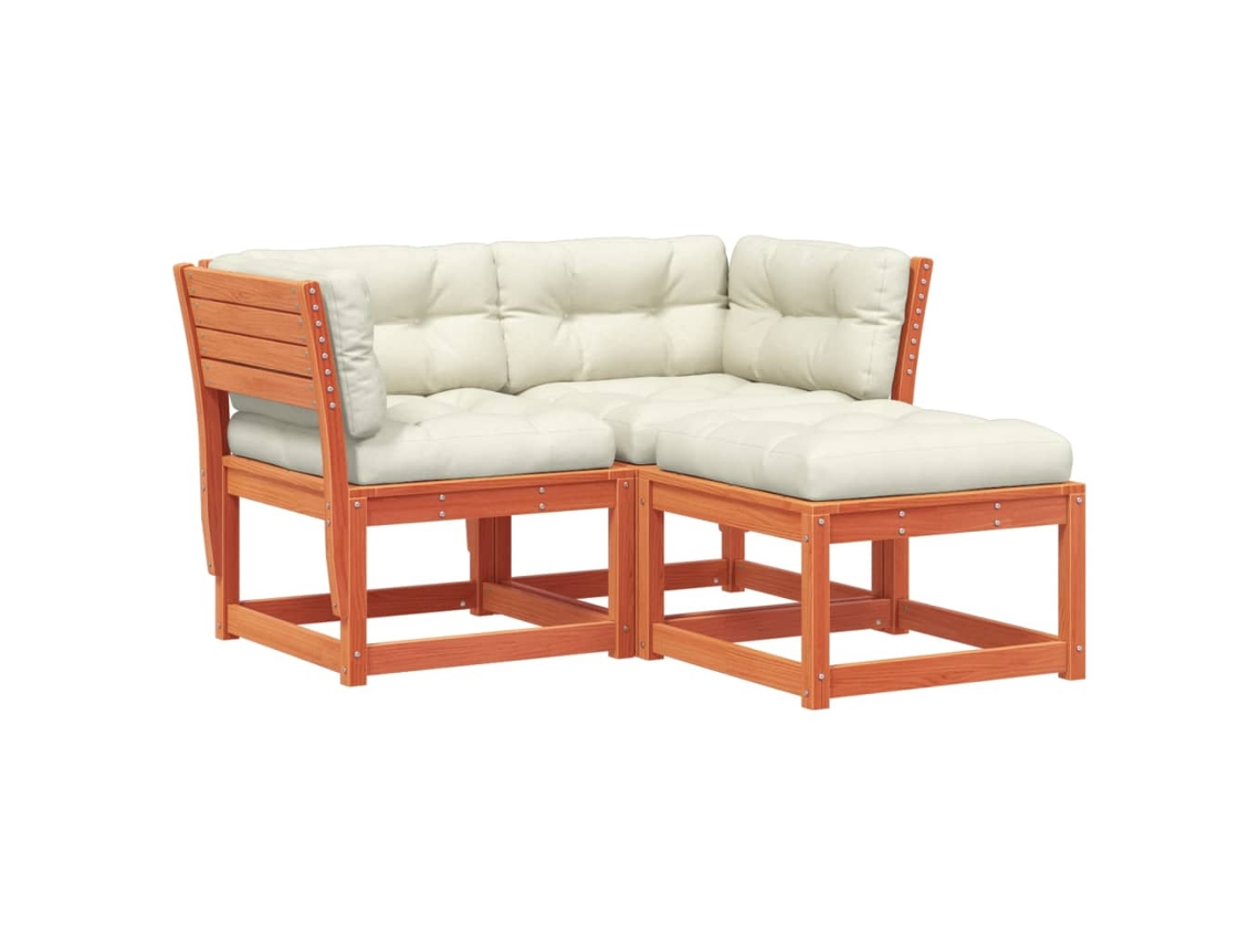 Garden Sofa Set, Garden Sofa Sets Vidaxl Marrom Madeira De Pinho (n/a)