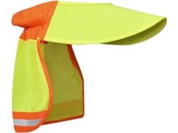 Capacete De Proteção Solar Em Malha De Alta Visibilidade Para O Pescoço.