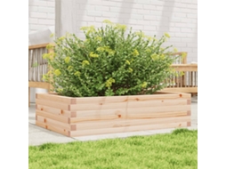 Vidaxl Vaso/floreira De Jardim 90x60x23 Cm Madeira De Pinho Maciça