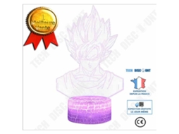 Luminria Noturna Led 3d Td Com 7 Cores, Interruptor De Toque, Cabo Usb E Controle Remoto S29066 Aquaforge (dragon Ball)