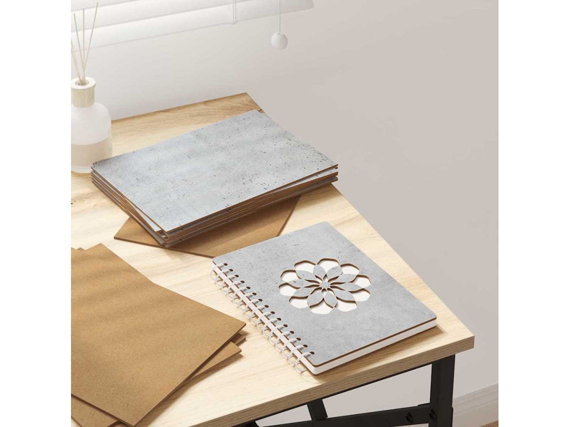 Vidaxl Painéis De Decoração 12 Unid. Cinzento Cimento
