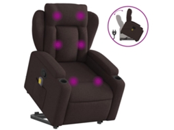 Stand Up Massage Recliner Chair, Stand Up Massage Recliner Chairs Vidaxl Marrom Tecido