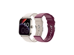 Smartwatch Spc Smartee Duo 3 Com Ecrã Amoled 1,93”, Chamadas Bluetooth, Bege/grená
