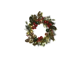 Guirlanda De Natal Home Esprit Vermelho Verde Pvc 50 X 15 X 50 Cm