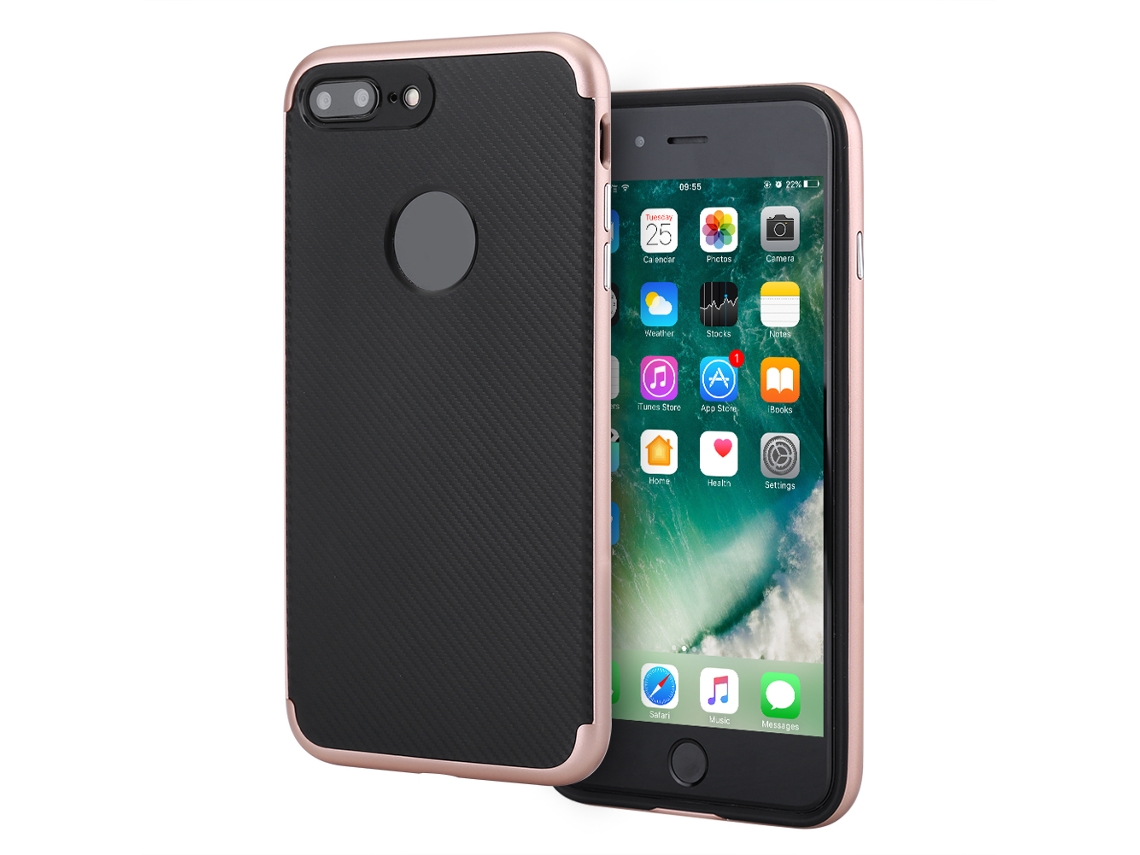 Capa de Telefone Anti huella Digital Protetora para Iphone 7 com Moldura de Pc e Tpu EOOCOO