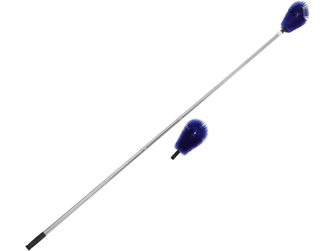 Escova Telescópica Aboofan, Feita De Plástico E Aço Inoxidável, Com Cabo Extensível Para Limpeza De Calhas E Manutenção
