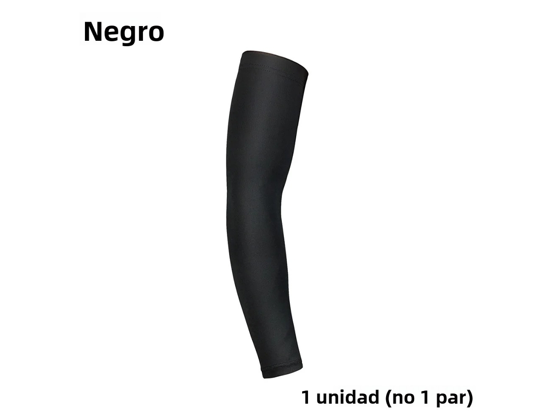 Manga Esportiva Universal com Proteção UV para Basquete e Futebol (preta, tamanho M)