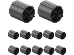 20 unidades de acessório de mesa preto para dispensador de adesivo plástico Fita com rolo móvel, referência 20031, para uso em