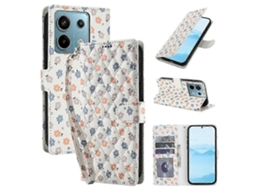 25-26 Flower Pattern Buckle Leather Phone Case With Lanyard