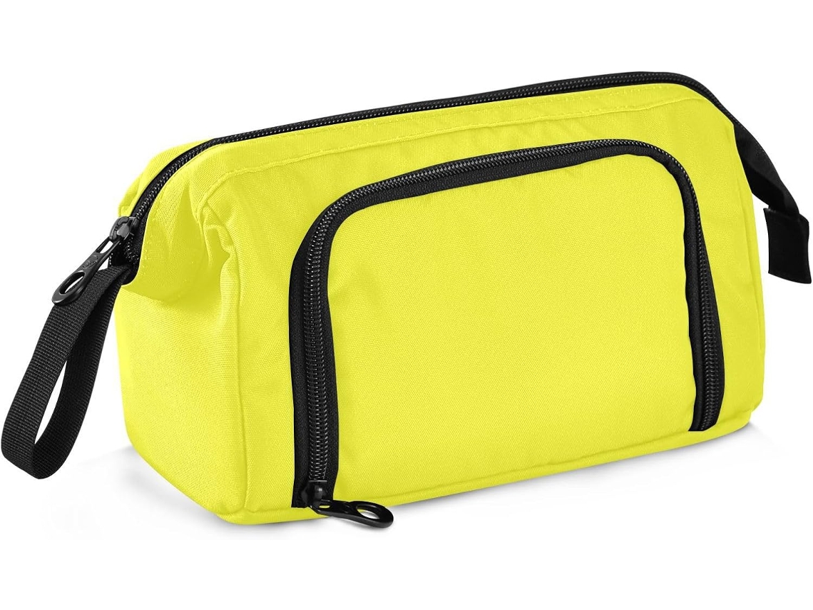 Estojo Multifuncional Amarelo Fluorescente de Grande Capacidade para Lápis, Ideal Enfermeiras, Escolas Prepara