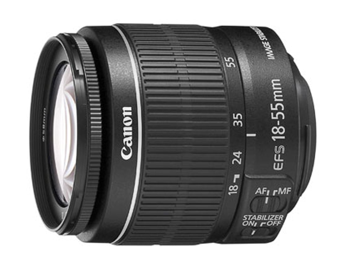Objetiva CANON EFS 18-55 mm F/3.5-5.6 II (Encaixe: Canon EF - Abertura:f/22 - f/3.5-5.6)
