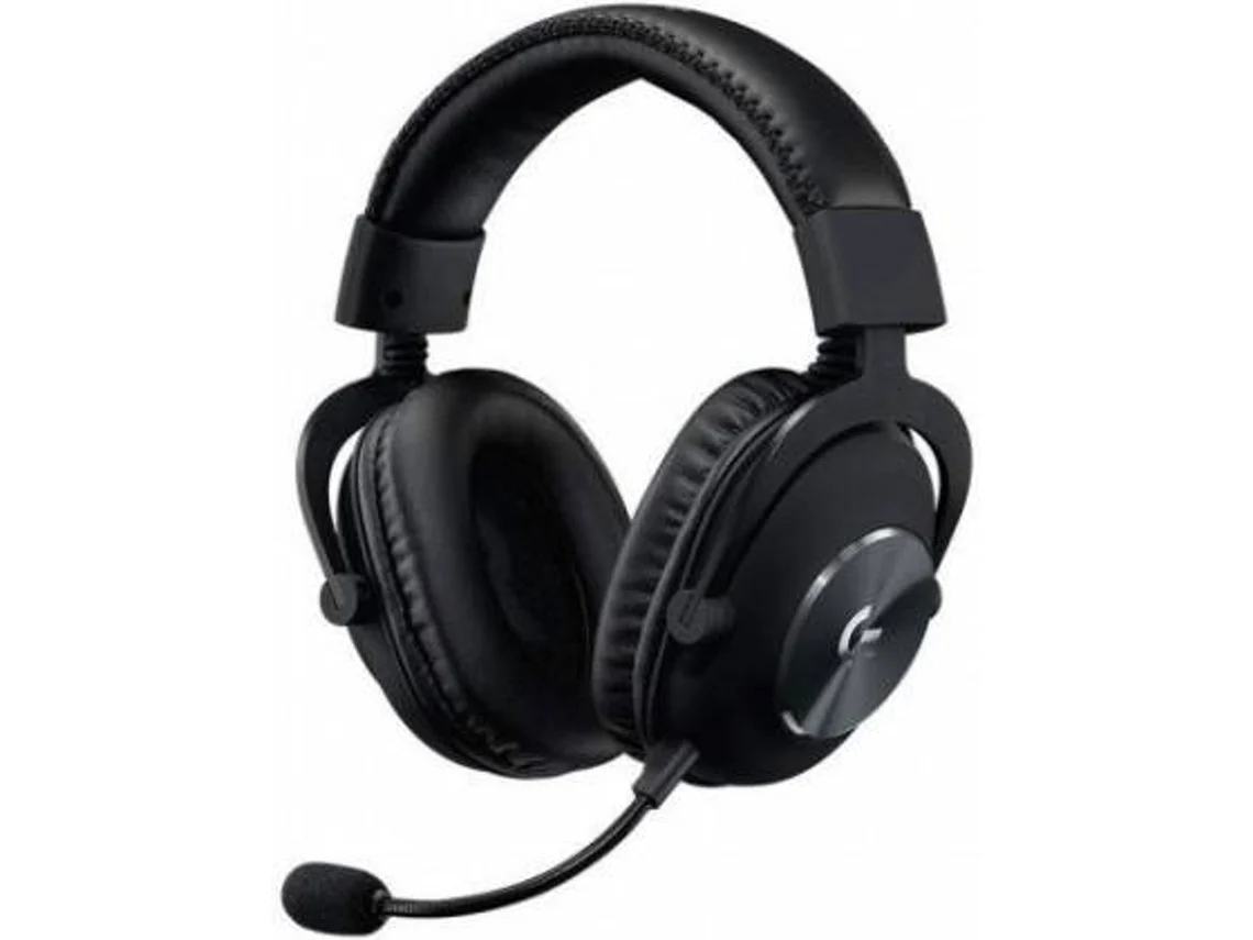Auscultadores Gaming com Fio LOGITECH G PRO X  (Over Ear - Noise Cancelling - Preto)