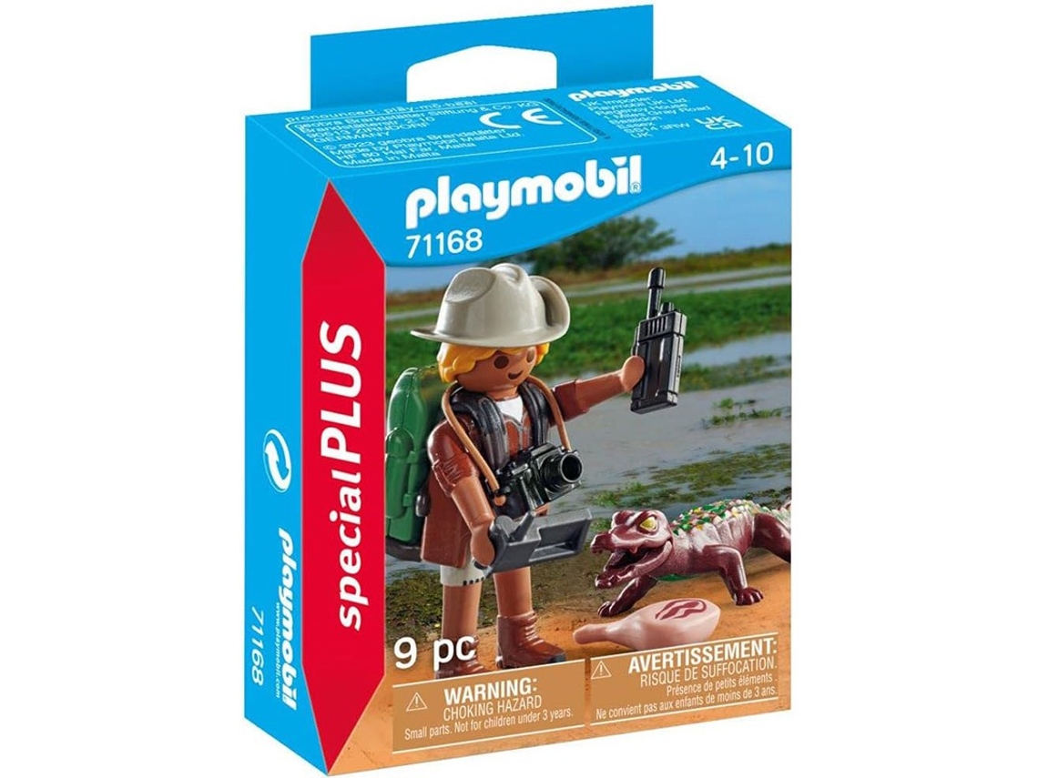 Pesquisador especial e caiman PLAYMOBIL (Idade minima recomendada: 4 anos)