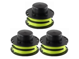 Conjunto De 3 Bobinas De Reposição Para Aparador De Grama Ryobi Rac119