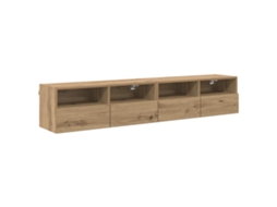 Gabinetes de Tv na Parede 2 Pcs Carvalho Artesanal MAISON EXCLUSIVE