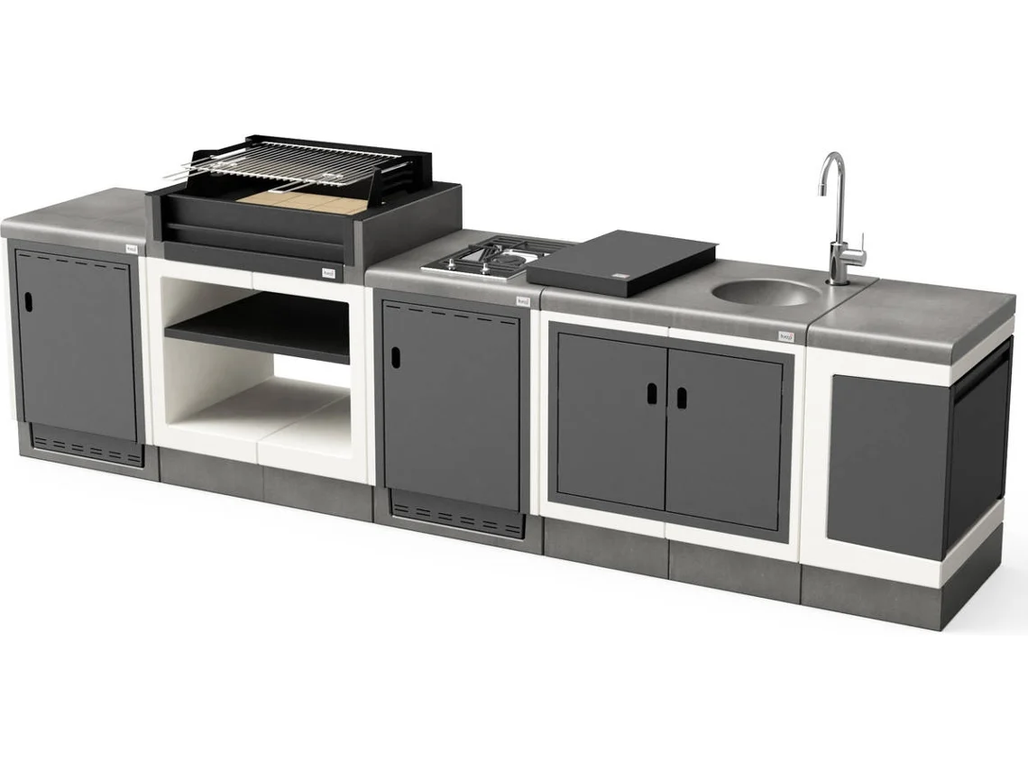 Churrasqueira Cozinha de Exterior Kitaway [F]- TUOZI (332x63x115cm)