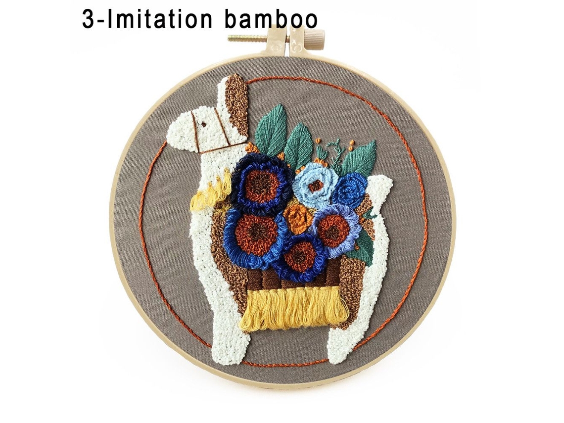 Kit Inicial De Bordado Ponto Cruz 3 Imitação De Bambu Aquaforge