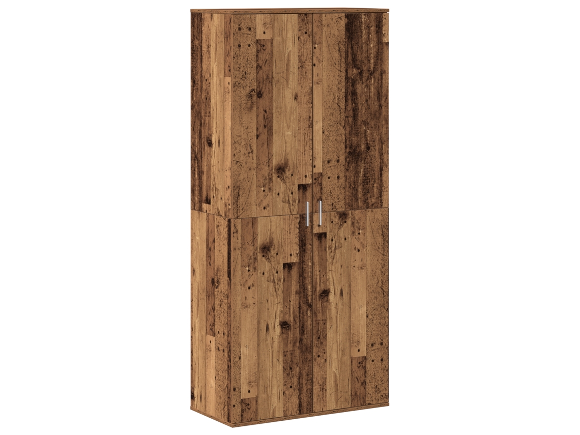 Conjunto 1 Highboard Moderno Vidaxl Castanho Derivados De Madeira (80 X 39 X 178 Cm)