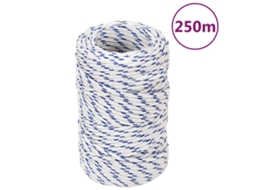 Vidaxl Corda De Barco 2 Mm 250 M Polipropileno Branco