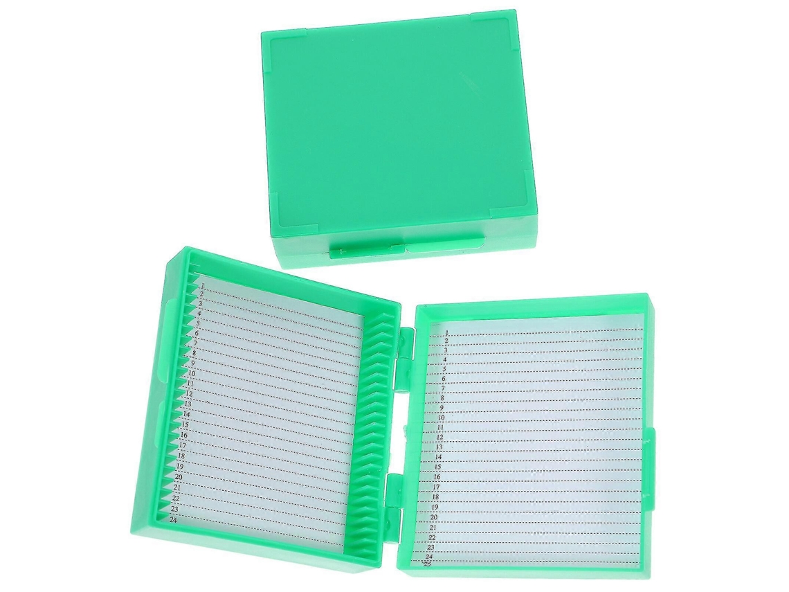 Conjunto De 2 Caixas Para Lâminas De Microscópio Com Vários Compartimentos, Suporte Para Armazenamento De Lâminas E Recipiente Para Lâminas. Hengjian