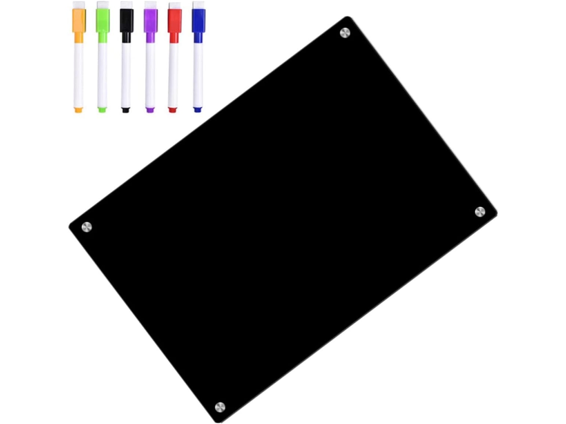 1 Conjunto Tableau Magnétique Effaçable Acrylique Com Aimants For Frigo Planning Hebdomadaire Superfície