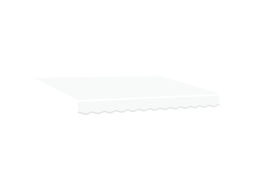 Toldo De Janela Branco Vidaxl Branco Alumínio (350 X 200 Cm)