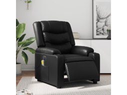 Poltrona de Sala HARLANV1 com massagens, microfibra Cinza escuro