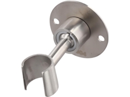 Suporte De Parede Ajustável Para Chuveiro Mão Em Aço Inoxidável, 7x6cm, Cor Prata