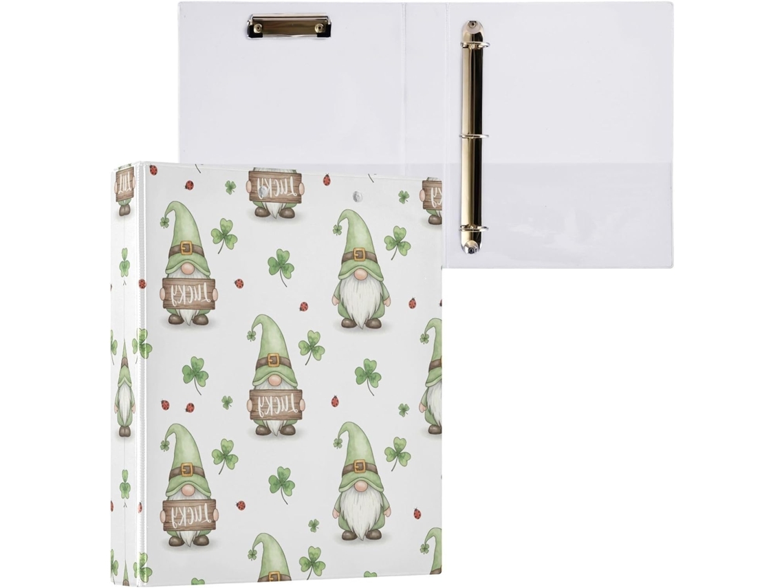 Pasta de 3 Argolas para Papel Tamanho Carta , Organizador Redondas com Prancheta, Suporte Pran (27,9 X 21,6 Cm)